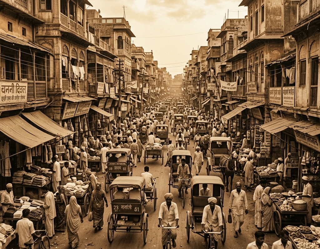 Chandni Chowk — the historic moonlit bazaar of Old Delhi