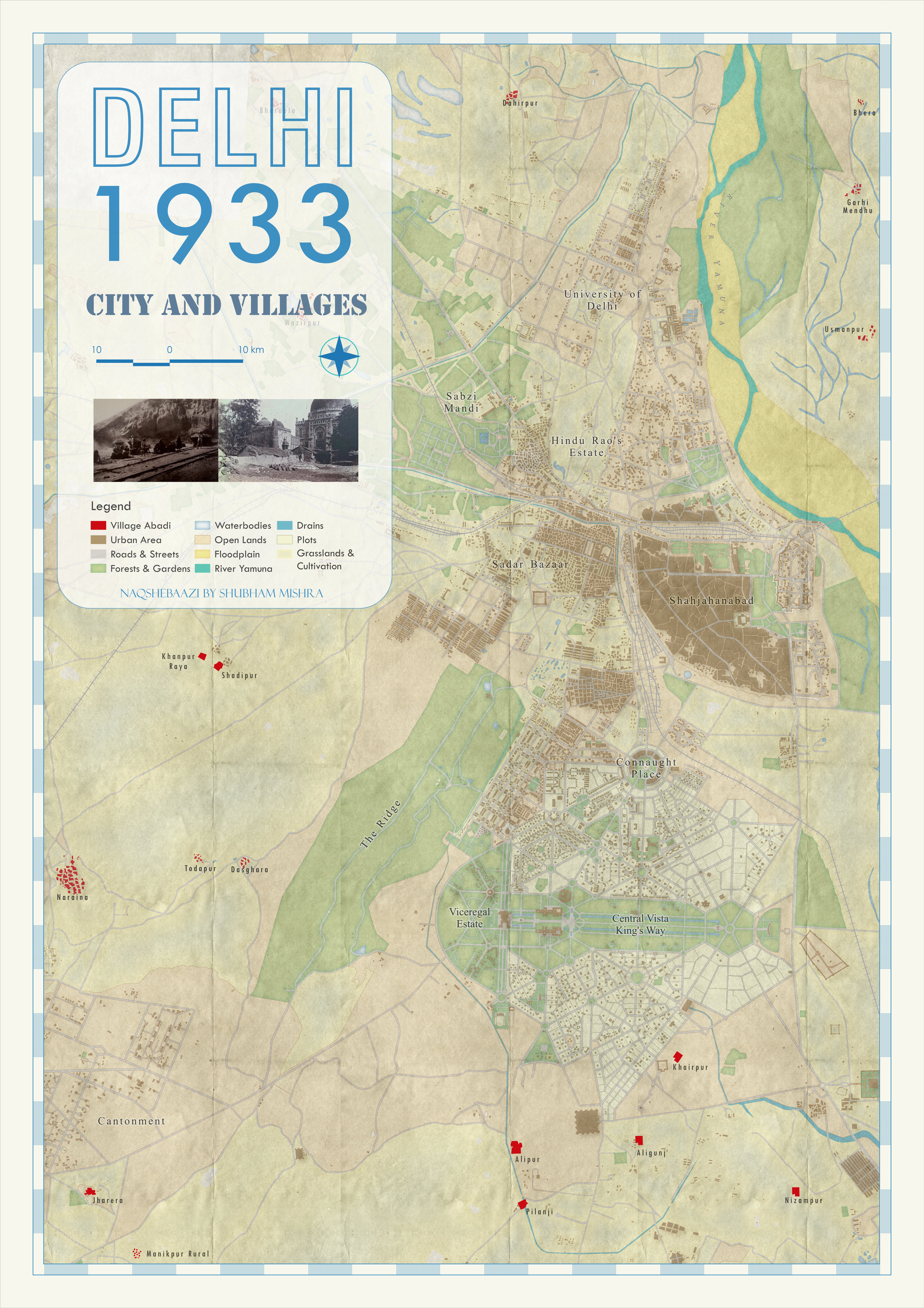 Delhi 1933 - City and Village